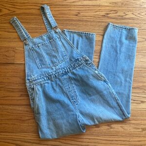 Rollas Jeans High Rise Straight Organic Cotton Overalls Women’s Size 29